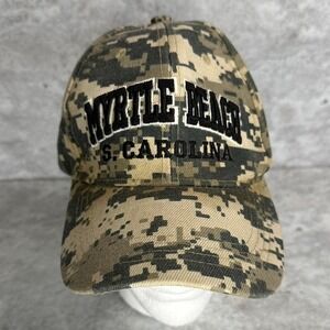 Adjustable camo hat‎ with Myrtle Beach, South Carolina logo #streetwear